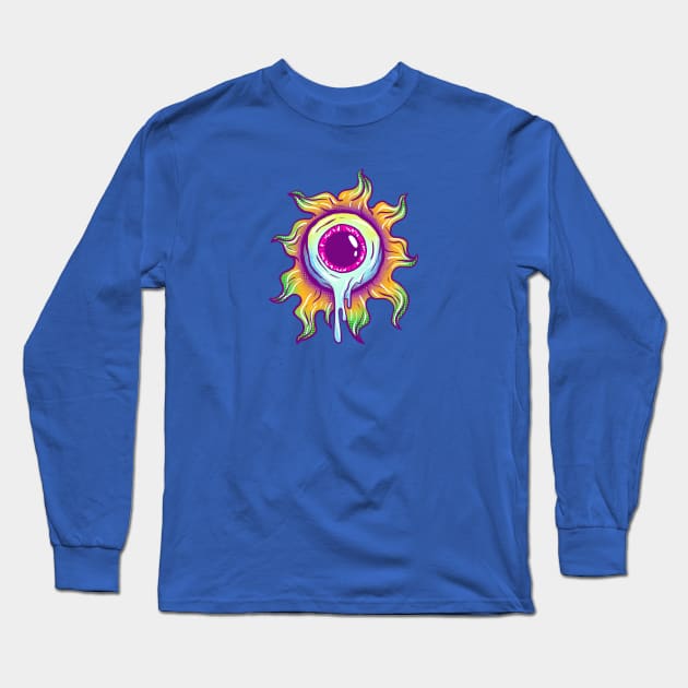 Trippy Melted Eye Long Sleeve T-Shirt by yogisnanda